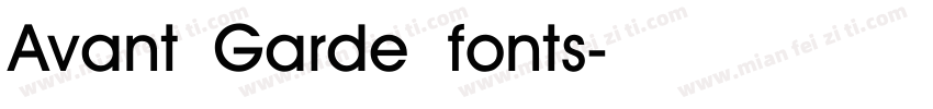Avant Garde fonts字体转换